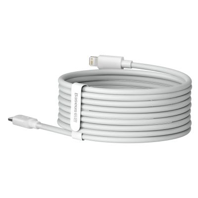 5. Baseus Simple Wisdom Lightning / USB-C Cable 20W 1.5 m 2 pcs - White