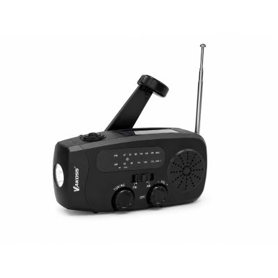 VAKOSS EMERGENCY RADIO FM/AM 2000MAH SOLAR FLASHLIGHT
