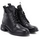 4. Black women’s leather heeled ankle boots Vinceza 133145