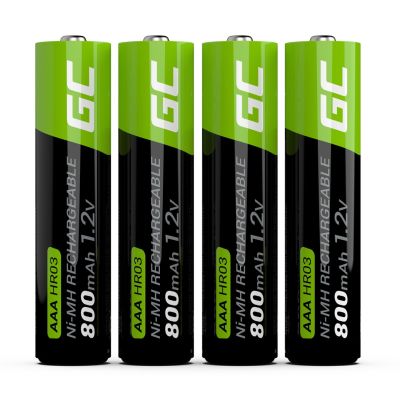 2. GREEN CELL BATTERIES 4X AAA R3 800MAH