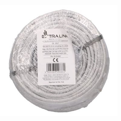 3. Extralink CAT6A UTP (U/UTP) INDOOR TWISTED PAIR 50M network cable