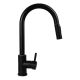 PYRAMIS IDEA granite volcano 090941338 kitchen tap with pull-out spout, black
