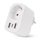 3. Entac ES-SSAUSB-WIBLE Power Plug Adapter White