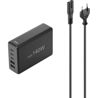 Hama 00201978 Mobile Charger Laptop, Power Bank, Smartphone, Tablet Black Alternating Current Fast Charging Internal