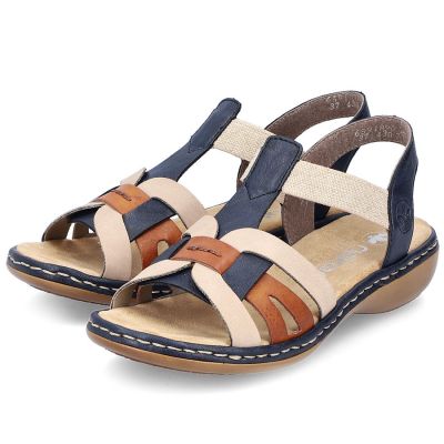 22. Comfortable Rieker W RKR662 multicolor sandals