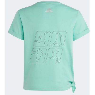 2. T-shirt adidas Dance Knotted Tee Jr. HR5817
