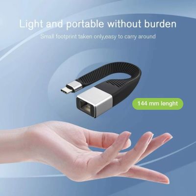 6. Techly ICOC USBC-RJ45 Network Cable Black 0.144 m