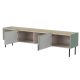 2. FELLINI TV cabinet 200x40x52 olive + oiled oak top