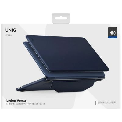 8. Uniq Lyden Versa Case for MacBook Neo - Navy Blue