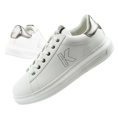 Karl Lagerfeld men's shoes sneakers Kapri natural leather white