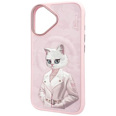 3. Nimmy Magnetic fashion cute pet MagSafe case for iPhone 16 - pink