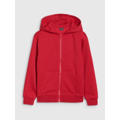 6. Boys' sweatshirt with a hood, zip-up, 4F 4FJWSS25TSWSM1851-62S