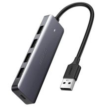 Ugreen Hub Adapter 4in1 USB to 4x USB 3.0+micro USB (gray)