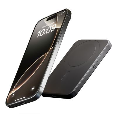 5. ZENS Slim Qi2 Aluminum Powerbank - 5000 mAh magnetic powerbank compatible with MagSafe and Qi2 (black)