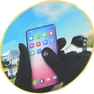 4. DUNLOP TOUCHSCREEN SENIOR RL INSULATED CYCLING GLOVES