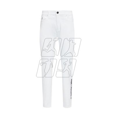 5. Karl Lagerfeld White Gf Denim Pants W 221W1101 jeans