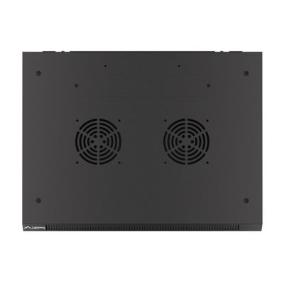 10. LANBERG WALL-HUNG RACK CABINET 19" 12U 600X450 METAL DOOR BLACK (FLAT PACK) WF01-6412-00B