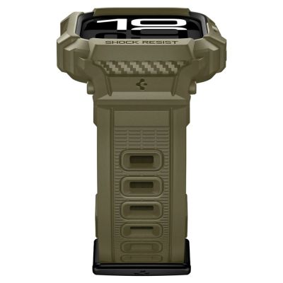 6. Spigen Rugged Armor Pro Strap for Apple Watch 46mm - Green