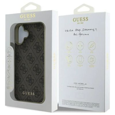 8. Guess 4G Charms Collection case for iPhone 16 - brown