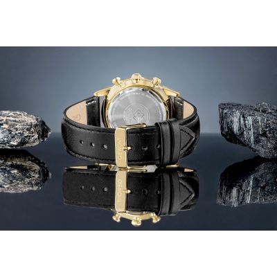 6. Men's Watch Giewont Chronograph Sapphire Black and Gold GW5630-A4