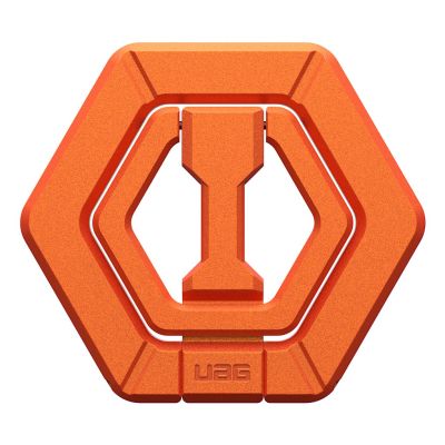7. UAG Magnetic Ring Stand - magnetic stand attached to the protective case (burnt orange)