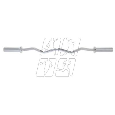 2. Olympic bar 120cm with clamps lock jaw blac GOL160