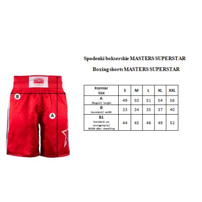 7. MASTERS SUPERSTAR boxing shorts