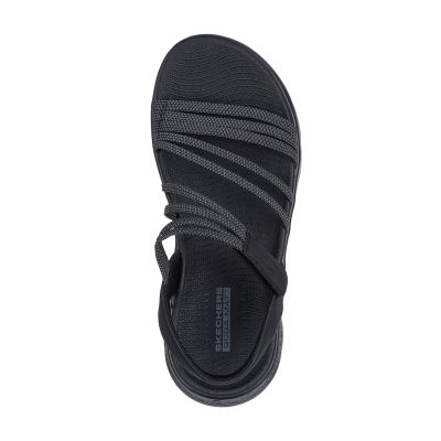 4. Skechers Women's GO WALK FLEX SANDAL EMMA 141473 BKGY