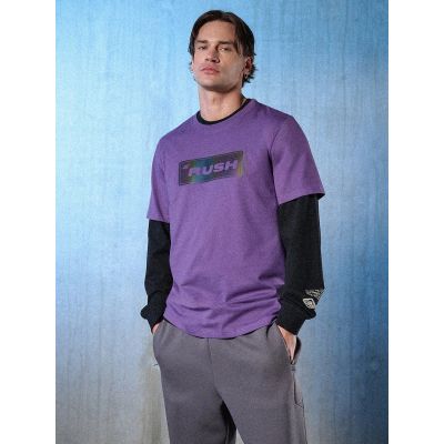 5. Men's regular printed T-shirt 4F 4FRSS26TTSHM3659-50S