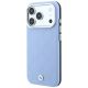 2. BMW Sign Deboss Quilted Metal Logo MagSafe Case for iPhone 17 Pro / 18 Pro - Blue