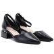 3. Women's black block heel pumps with strap Vinceza 62278
