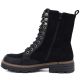 3. Women's suede ankle boots, black, M.Daszyński SA259-4