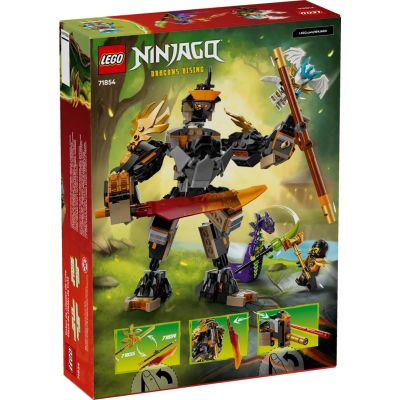 2. LEGO NINJAGO 71854 Cole's Mission Mech and Dragon Zane