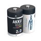 2. Ansmann 5035362 household battery D Nickel-metal-hydride (NiMH)