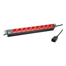 Bachmann 333.937 2 m power strip 9 x sockets indoor Black, Red