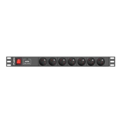 2. RACK strip Lanberg PDU-07E-0200-IEC-BK (7 x UTE; 10 A; 2m; black)