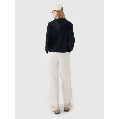 4. Women's sweatshirt with zipper and modal 4F 4FWSS25TSWSF1577-20S