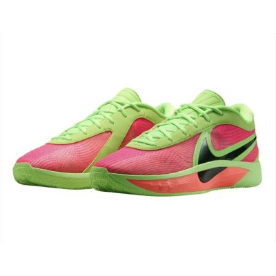 4. Nike Giannis Freak 6 "Eva" Basketball Shoes Lime Blast/Metallic Silver/Hyper Pink HJ9109-300
