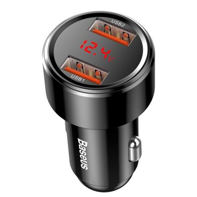 2. Baseus Magic Series Dual QC - Quick Charge 3.0 2x USB 45W 6A car charger black (CCMLC20A-01)