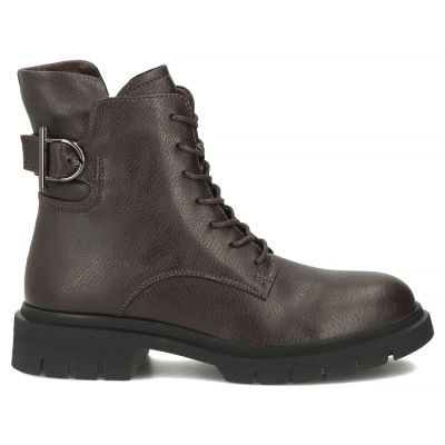 2. Women's leather ankle boots, dark brown, Filippo DBT8018