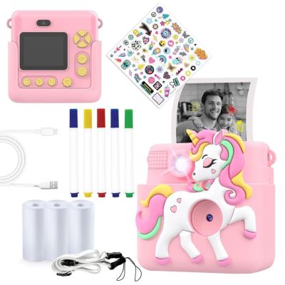 7. Denver 2" Pink Digital Camera for Kids with Thermal Printer