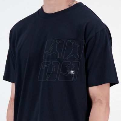 3. New Balance t-shirt Essentials Reimagined Cott M MT31542BK