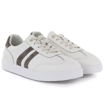 4. Cream women's leather shoes Vinceza 41505