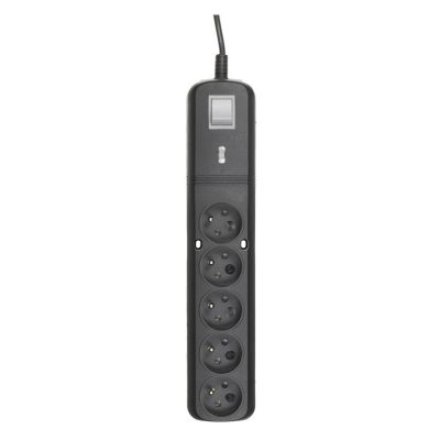 3. Lestar LV530W 2.5m power strip (5 x UTE; 10 A; 2.5m; black)