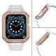 4. Protect Strap Band for Apple Watch 38/40/41mm Armored Case Strap - White, Rose Gold