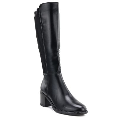 Women's high-heeled boots with stretch black Vinceza 58652