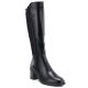 Women's high-heeled boots with stretch black Vinceza 58652