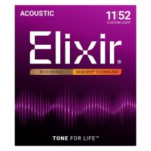 Elixir 11027 Custom Light (11-52) NW - Acoustic Guitar Strings