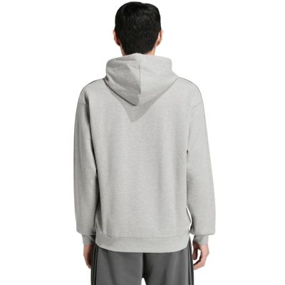 2. Men's adidas Essentials 3-Stripes French Terry Hoodie Gray KY4202