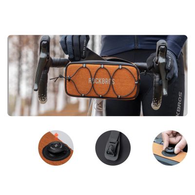 5. Rockbros TL001 ROAD TO SKY 1.9L Handlebar Bag Waterproof - Orange